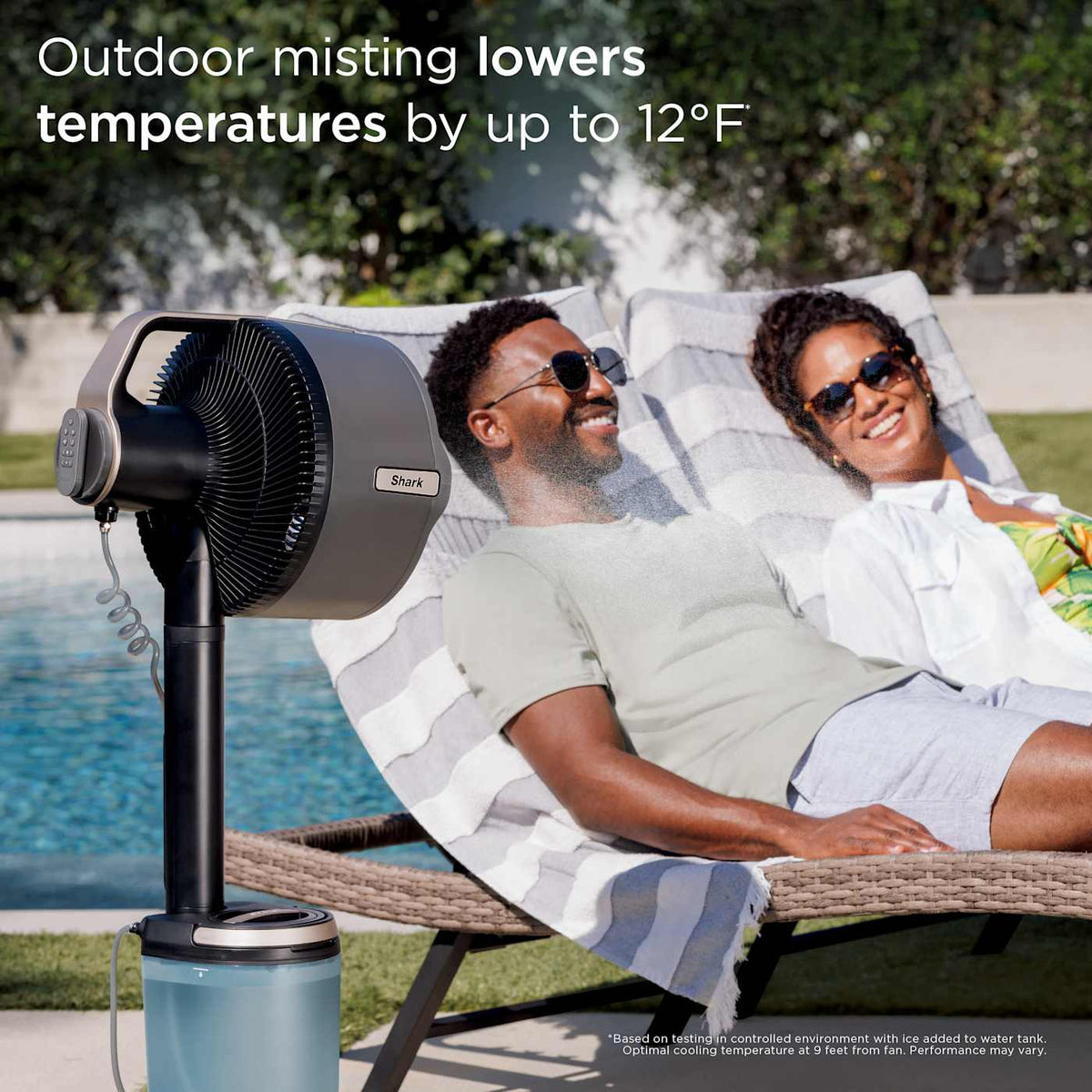 Ninja Woodfire Pro Connect™ XL Outdoor Grill & Smoker and Shark FlexBreeze Pro Mist Fan Bundle