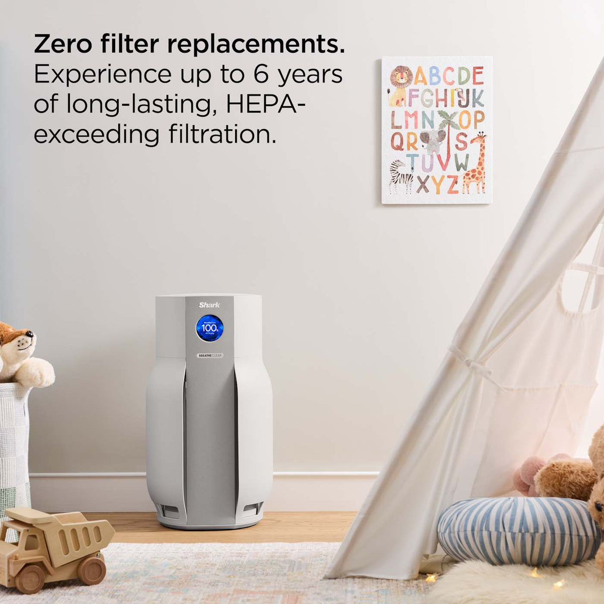 Shark BreatheClear™ Air Purifier MAX with NeverChange™, Dove