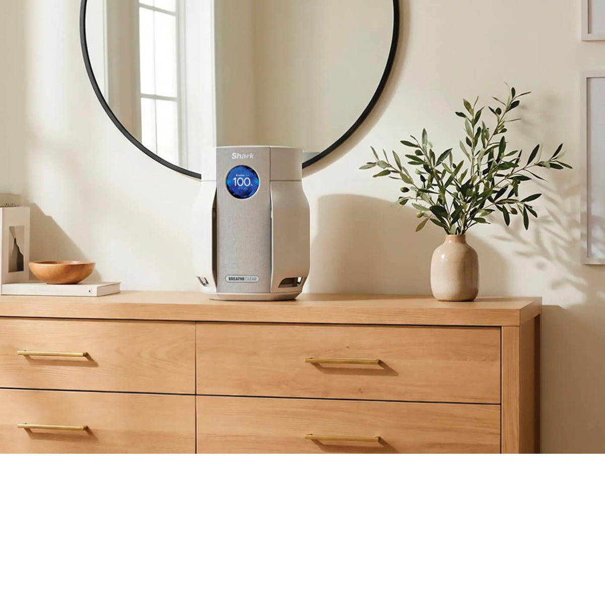 Shark BreatheClear™ Compact Pro Air Purifier with NeverChange™, Dove